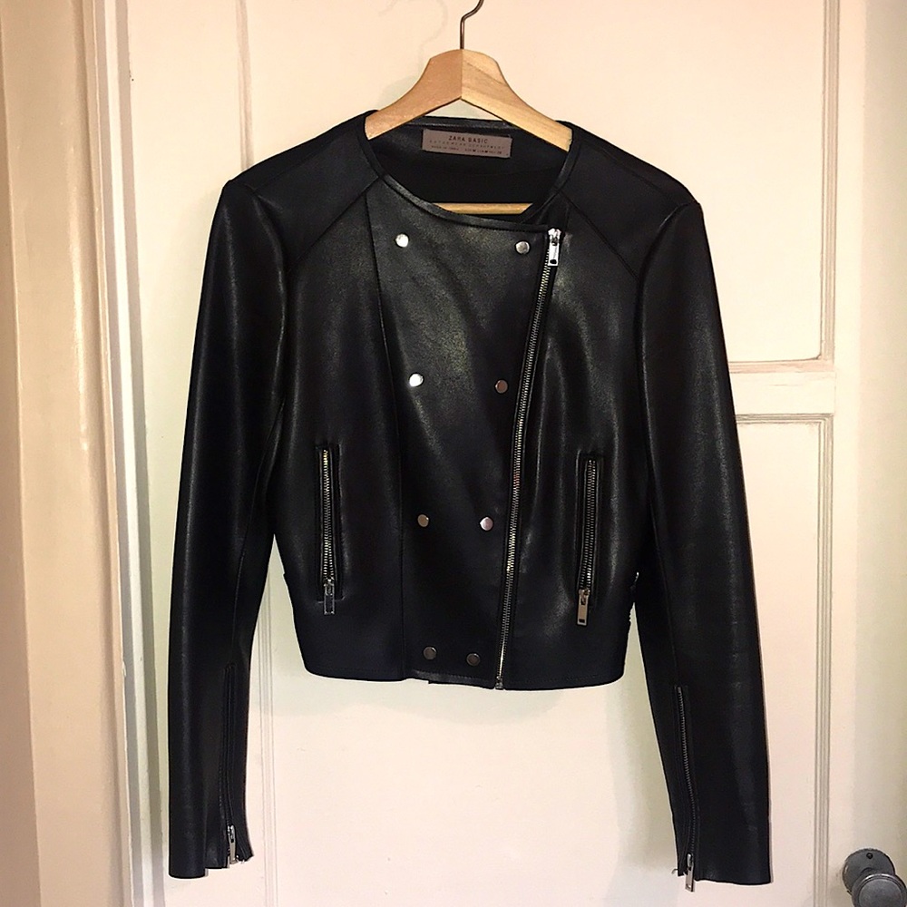 Zara Faux Leather Jacket